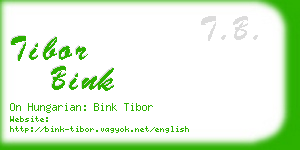 tibor bink business card